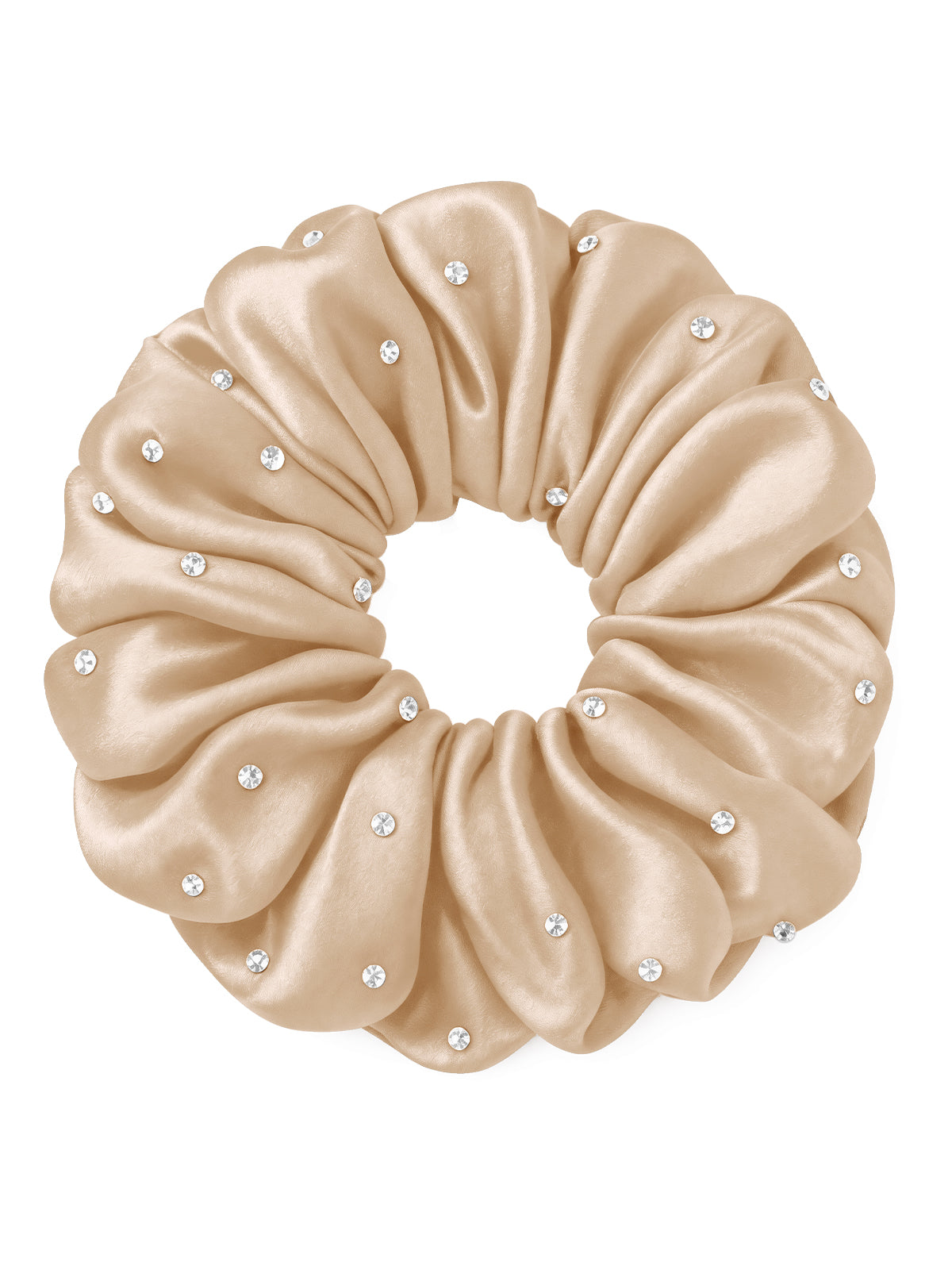 30 Momme Seidenscrunchie mit Strass