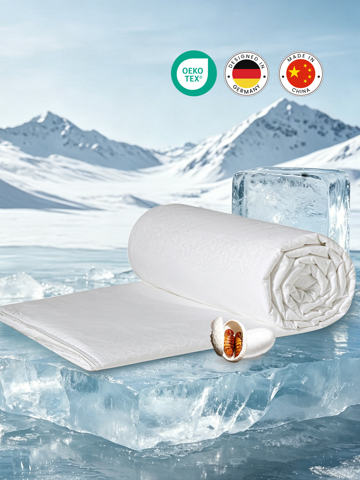 Premium Sommerdecke mit Doppelkokon-Seide - Höchste Qualitätsstufe