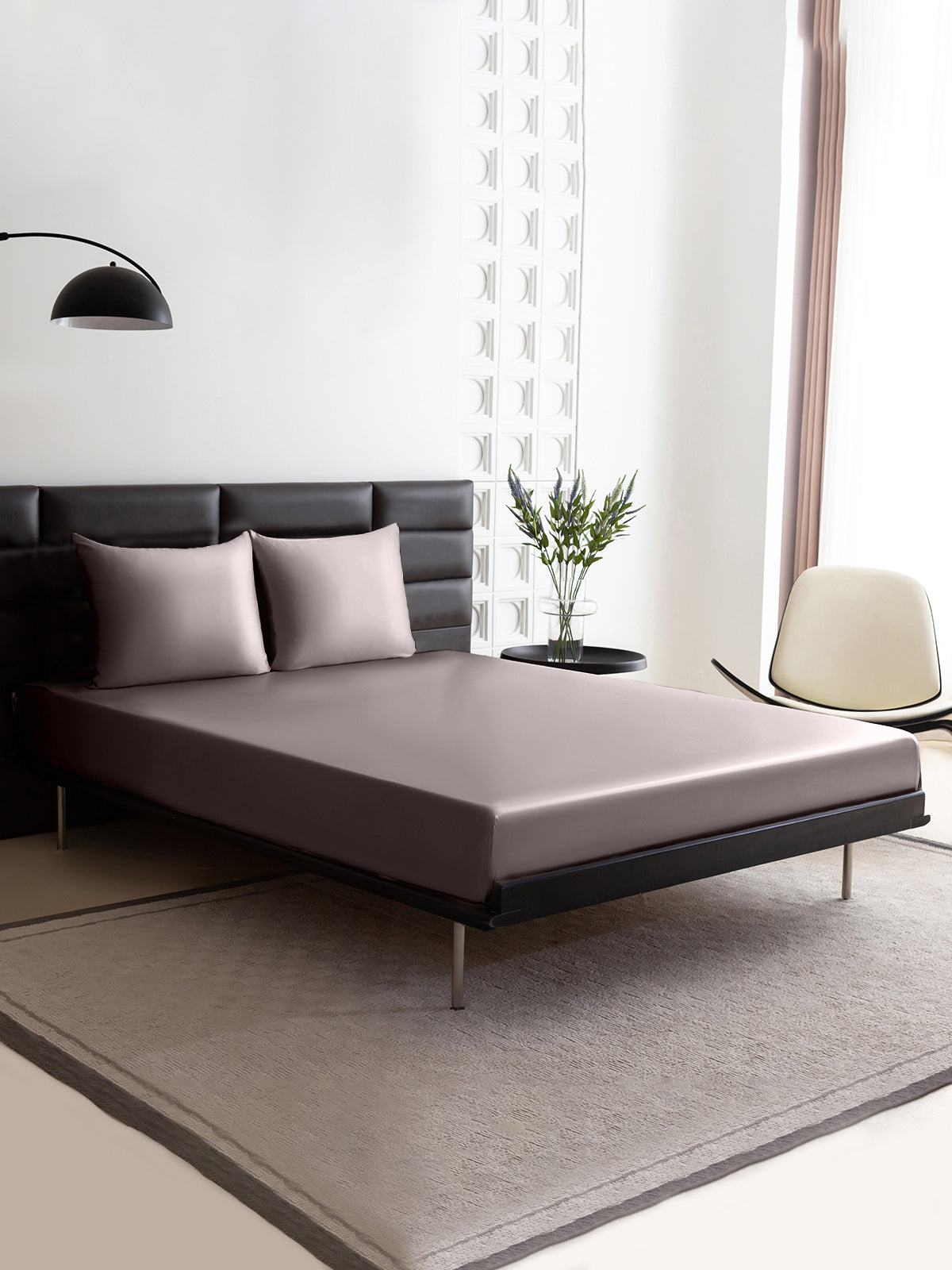 Spannbettlaken Set 22 Momme Seide 3 Teile Square Kissen