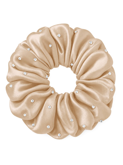 30 Momme Seidenscrunchie mit Strass