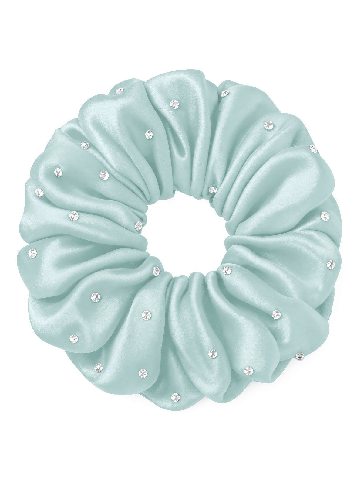 30 Momme Seidenscrunchie mit Strass