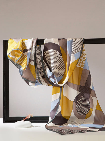 Langer Seidenschal aus Maulbeerseide Leichter und fließender Seiden Überwurf