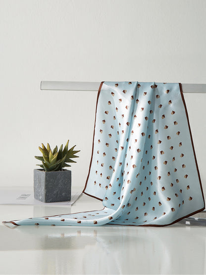 Seidentuch 52x52 cm Vintage Stil Echtes Seiden Quadrat Tuch