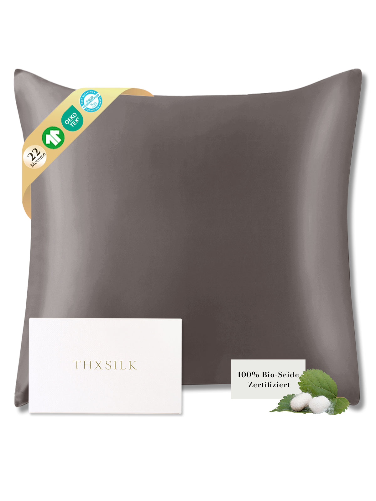 22 Momme Kissenbezug aus 100% Maulbeerseide