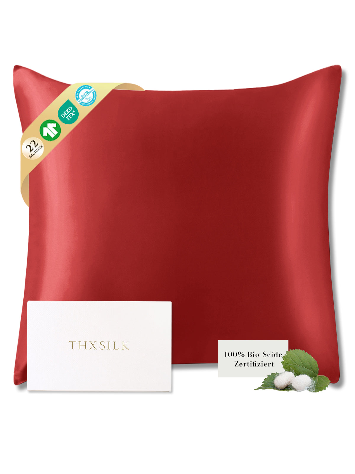 22 Momme Kissenbezug aus 100% Maulbeerseide