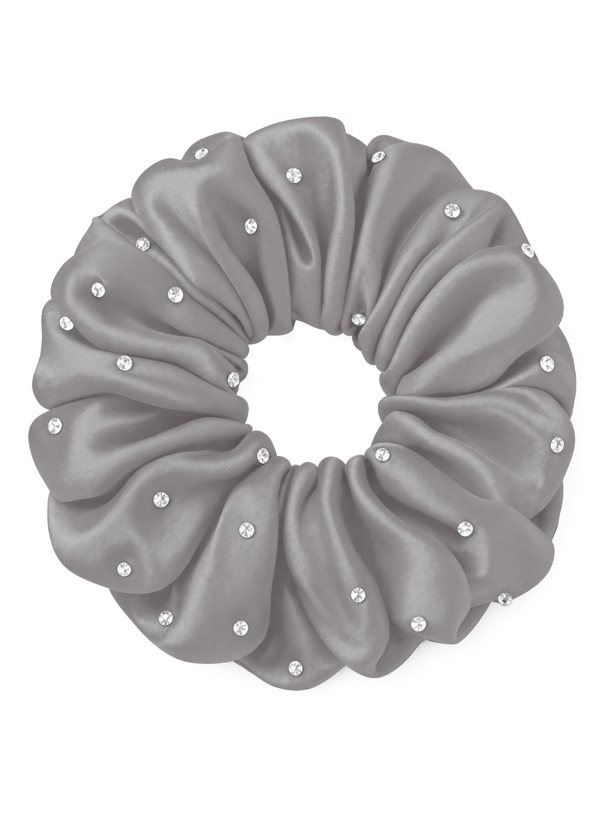 30 Momme Seidenscrunchie mit Strass