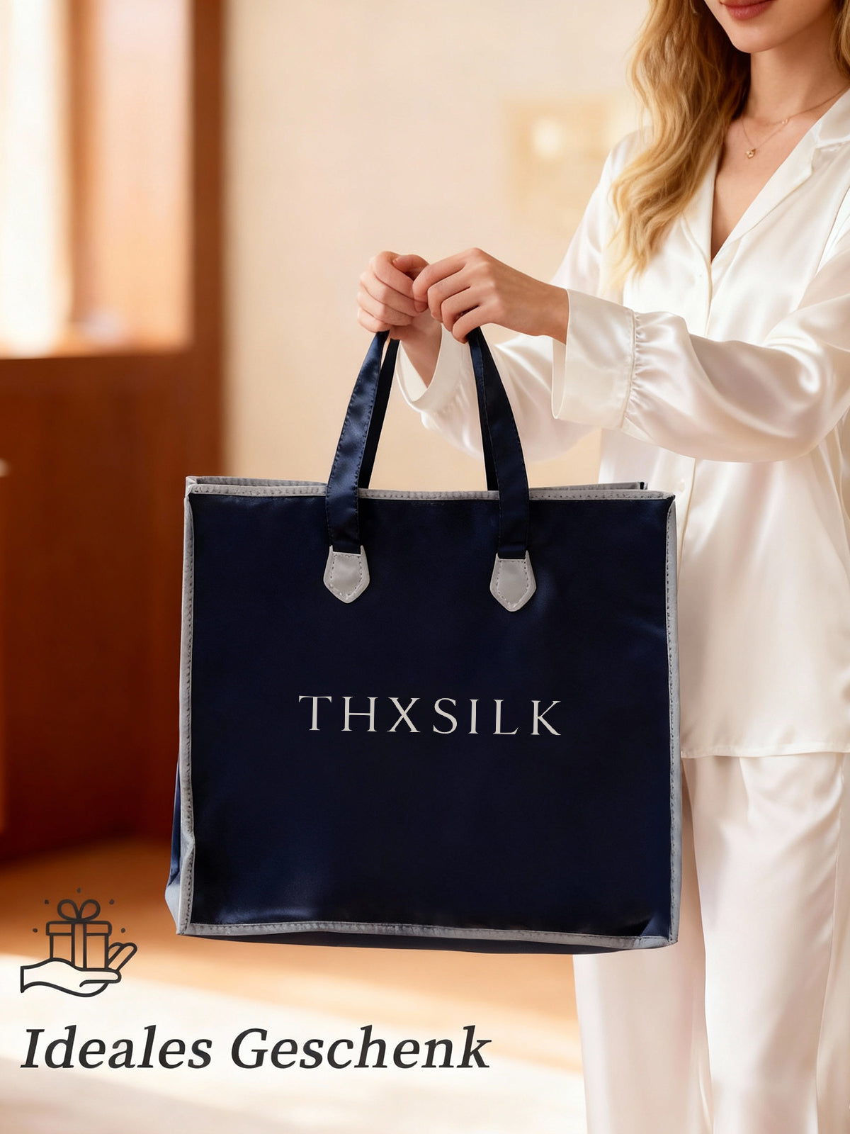 Bettdecke aus Doppelkokon Maulbeerseide Ganzjahresdecke Premium Qualität