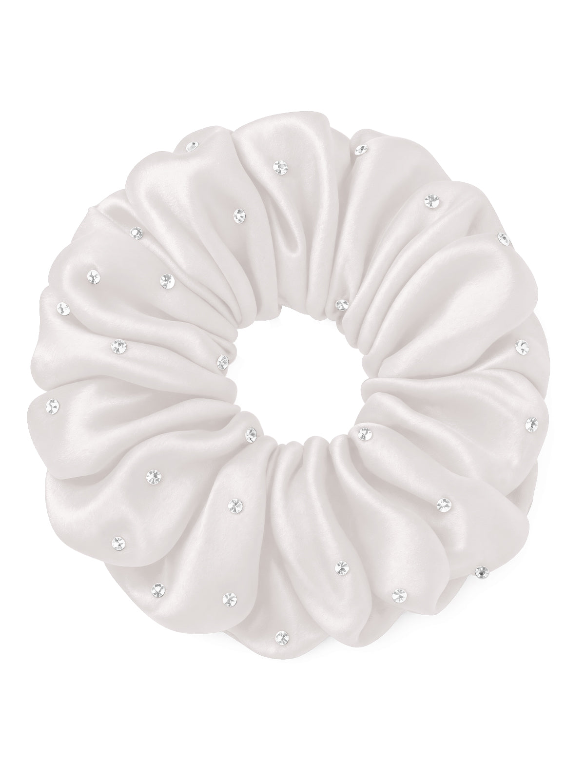 30 Momme Seidenscrunchie mit Strass
