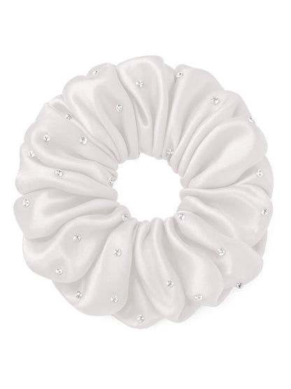 30 Momme Seidenscrunchie mit Strass