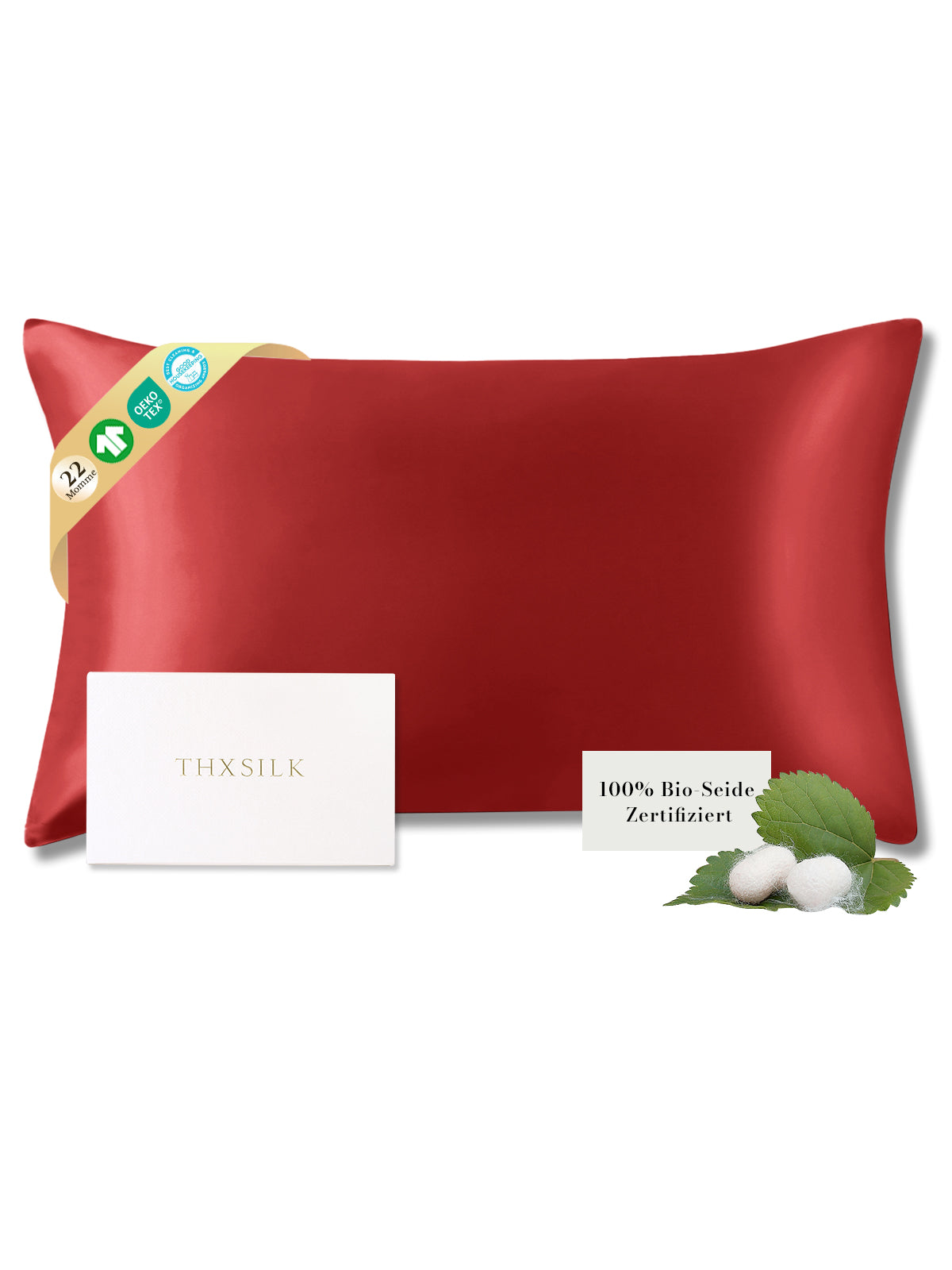 22 Momme Kissenbezug aus 100% Maulbeerseide