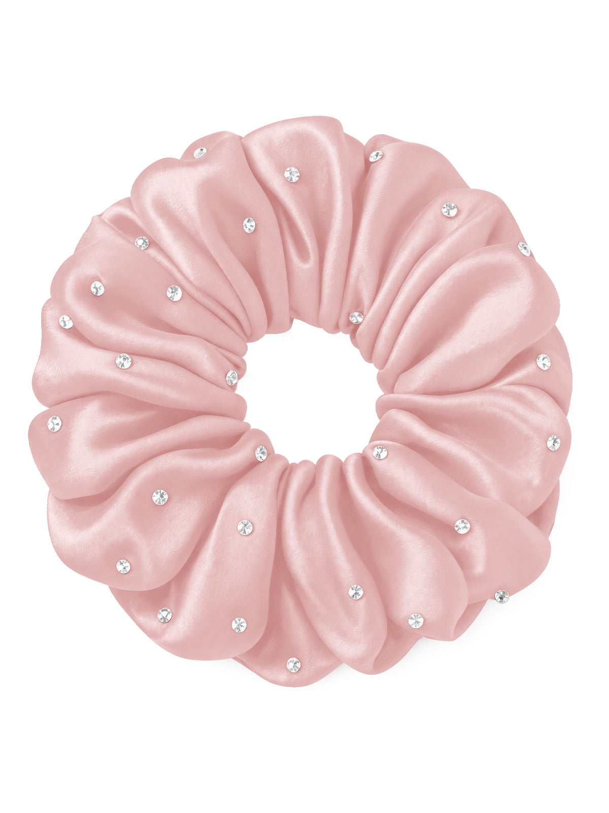 30 Momme Seidenscrunchie mit Strass