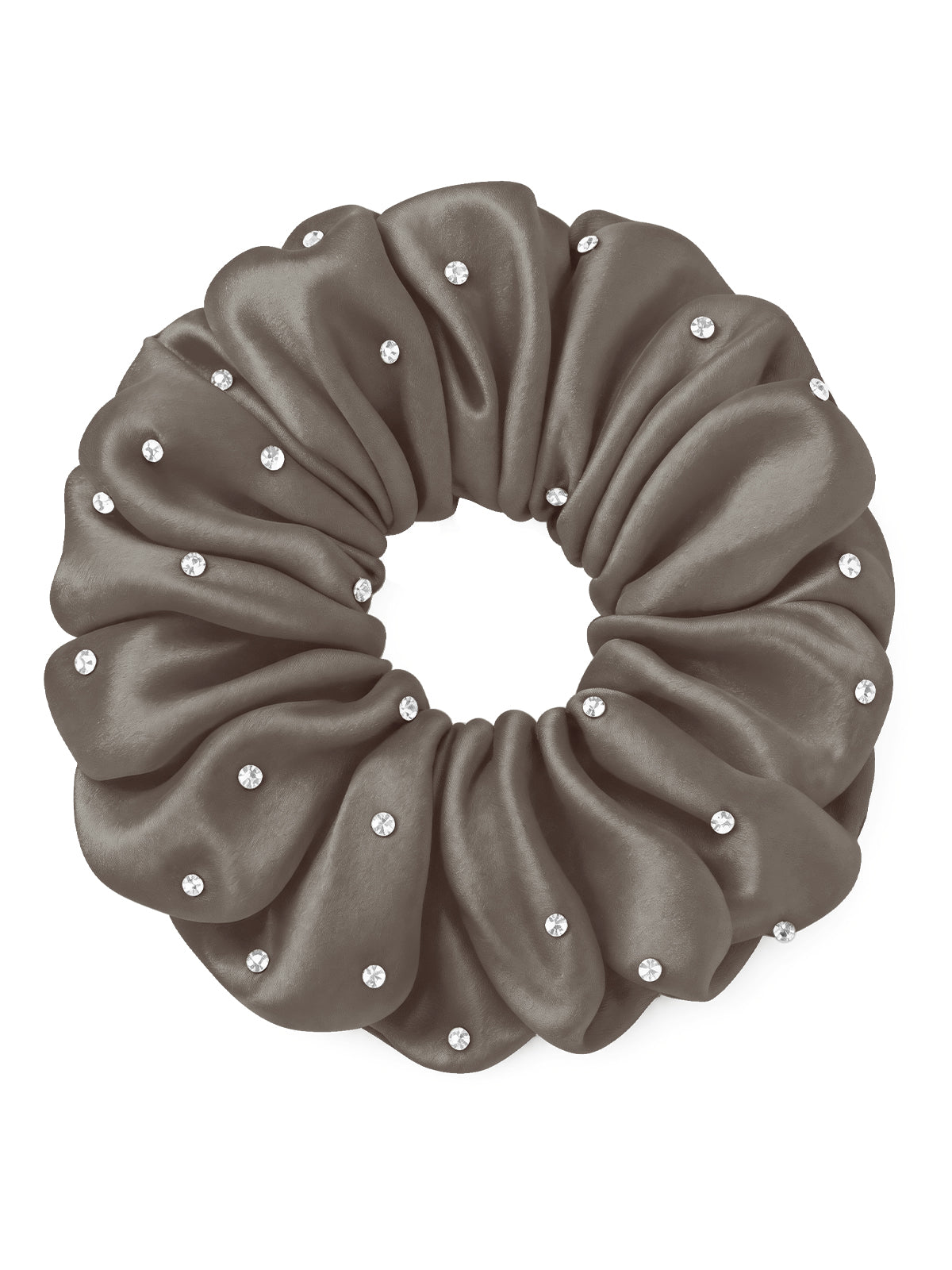 30 Momme Seidenscrunchie mit Strass