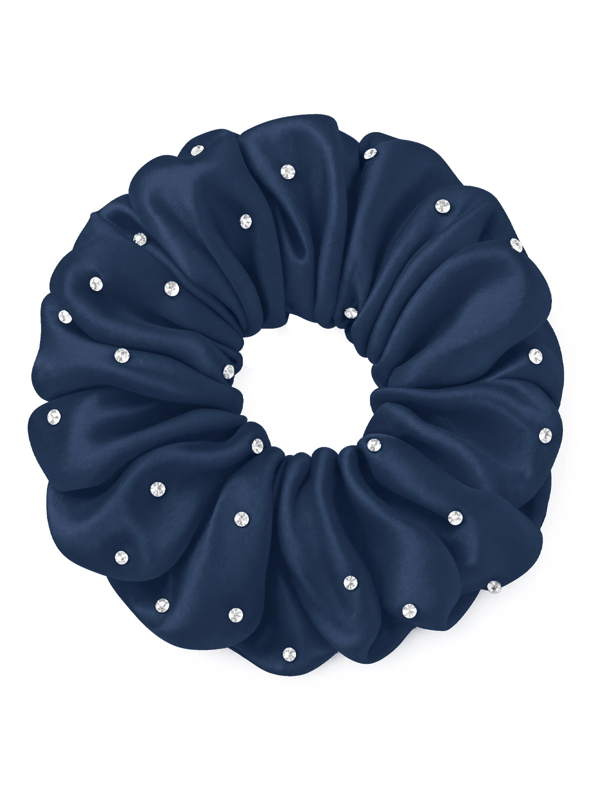 30 Momme Seidenscrunchie mit Strass