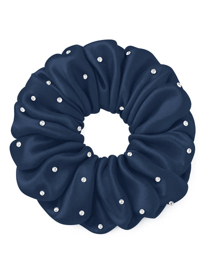30 Momme Seidenscrunchie mit Strass