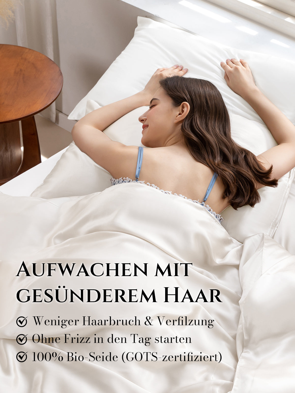Luxuriöser 22 Momme Seidenkissenbezug für Hautpflege und Haar – THX die Seide Inc
