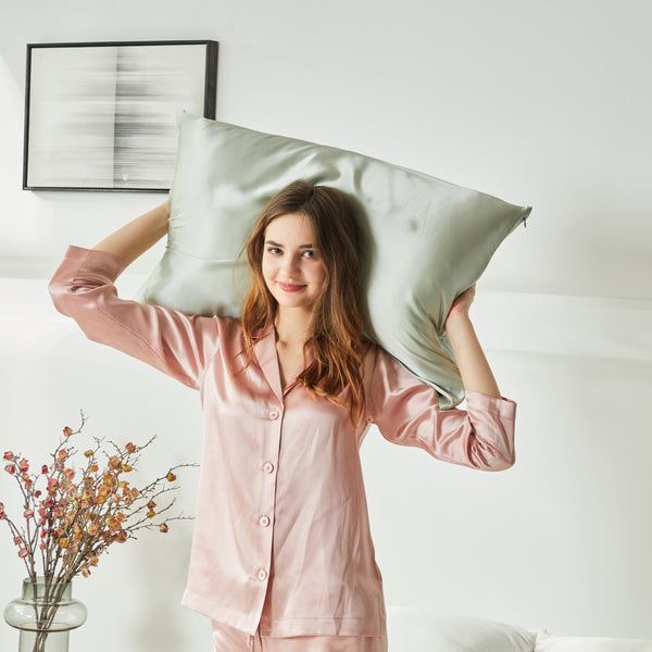 THXSILK Seidenkissenbezug – 100% Maulbeerseide, Hypoallergen & Gut Für Haut & Haar