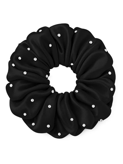 30 Momme Seidenscrunchie mit Strass