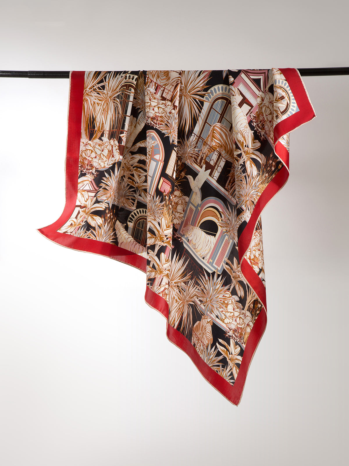 Vielseitiges Seidentuch 88x88 cm Als Elegantes Kopftuch Schal oder Pareo Tragbar