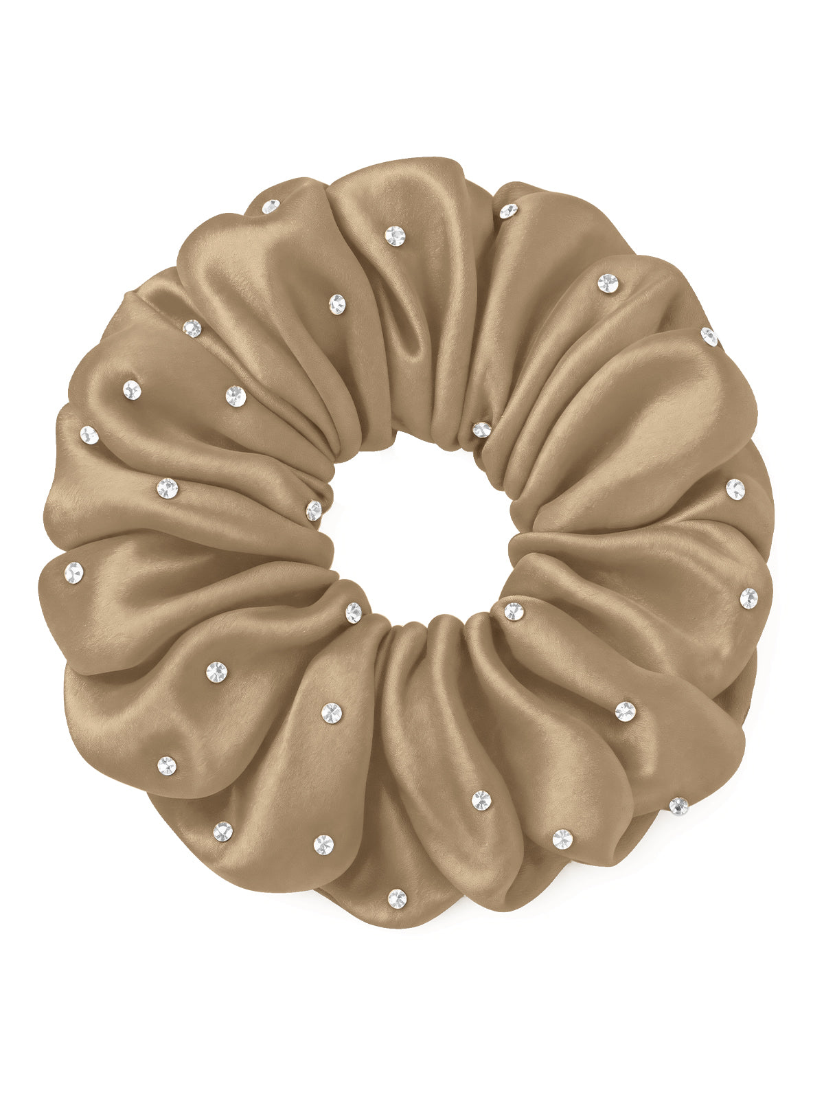 30 Momme Seidenscrunchie mit Strass