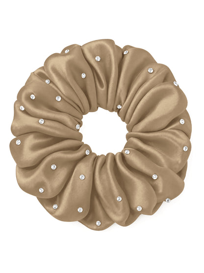 30 Momme Seidenscrunchie mit Strass