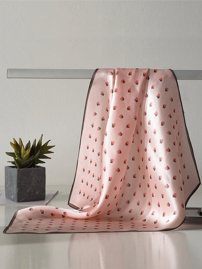 Seidentuch 52x52 cm Vintage Stil Echtes Seiden Quadrat Tuch